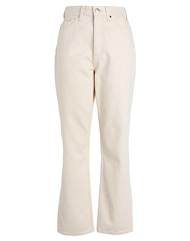 CALVIN KLEIN Pantaloni jeans Panna 100% Cotone
