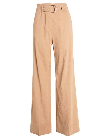 BOSS Casual trouser Brown 62% Linen, 36% Viscose, 2% Elastane