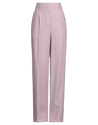 MSGM Casual trouser Mauve 53% Wool, 45% Viscose, 2% Polyester