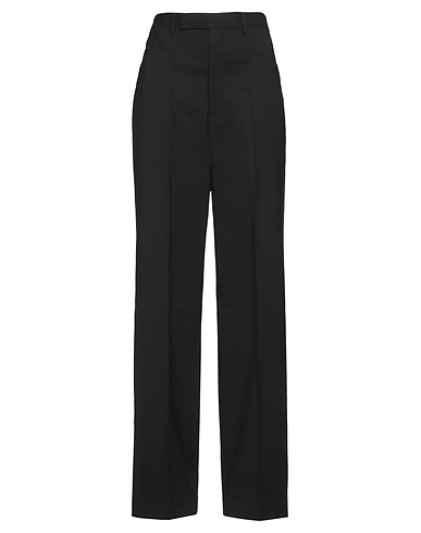 RICK OWENS Casual pants Black 96% Virgin Wool, 4% Elastane