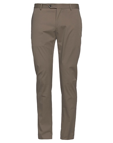 TOMBOLINI Casual trouser Military green 66% Cotton, 31% Polyamide, 3% Elastane