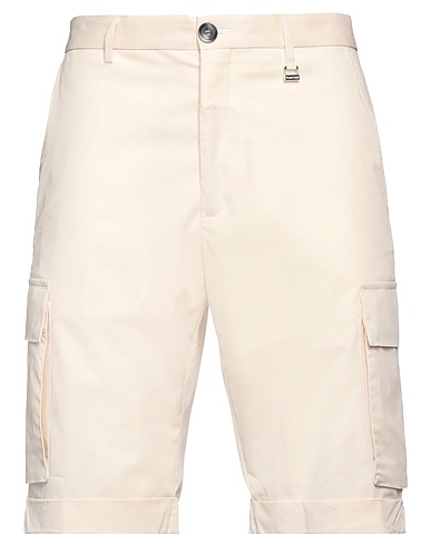 TOMBOLINI Shorts & Bermuda Beige 66% Cotton, 31% Polyamide, 3% Elastane
