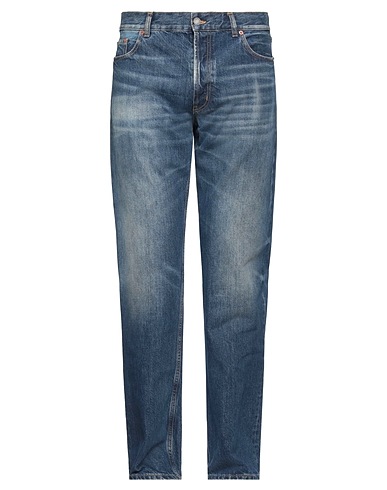 SAINT LAURENT Denim pants BLU 100% Cotton, Calfskin