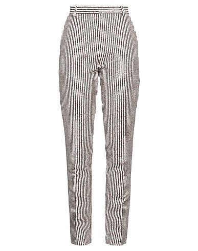 JEREMY SCOTT Casual trouser Ivory 92% Cotton, 6% Polyester, 2% Other Fibres