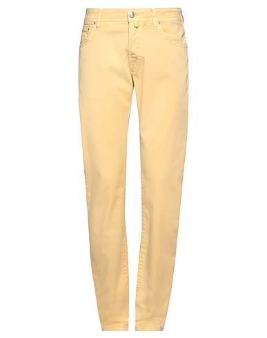 JACOB COHЁN 5-pocket Pastel yellow 97% Cotton, 3% Elastane