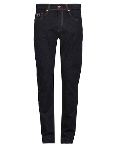 VERSACE JEANS COUTURE Denim trousers Blue 98% Cotton, 2% Elastane
