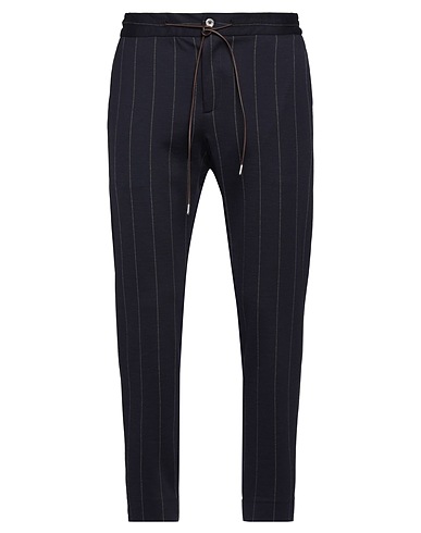 TOMBOLINI Casual trouser Navy blue 84% Virgin Wool, 14% Polyamide, 2% Elastane