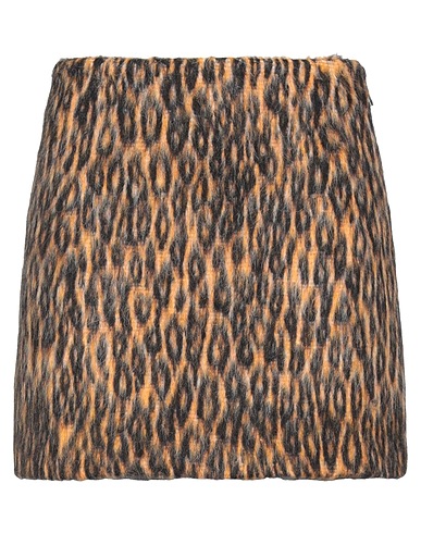 MSGM Mini skirt Camel 45% Polyester, 29% Wool, 13% Acrylic, 8% Alpaca wool, 5% Other Fibres