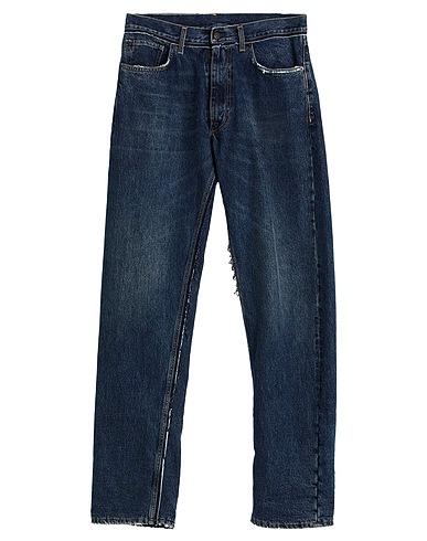 MAISON MARGIELA Denim pants Blue 100% Cotton, Wool