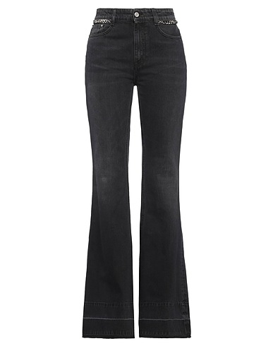 STELLA McCARTNEY Denim trousers Black 100% Cotton, Polyester, Viscose, Polyurethane resin, Metal