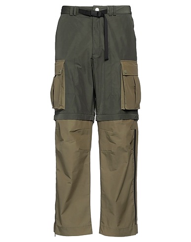 MONCLER x PHARREL WILLIAMS Cargo Military green 60% Polyester, 40% Cotton, Polyamide