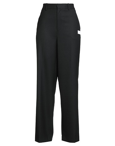 SUN 68 Casual trouser NERO 40% Wool, 29% Polyester, 28% Viscose, 3% Elastane