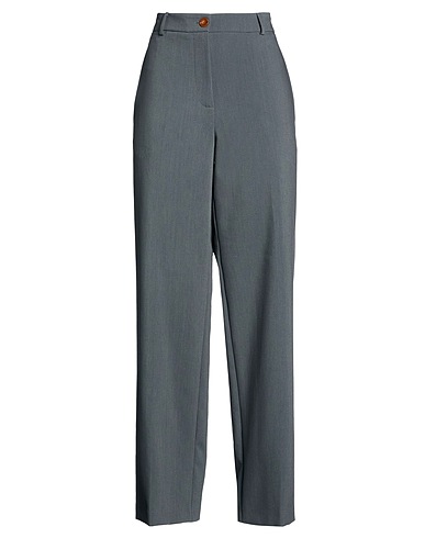ALYSI Casual pants CRÈME Dark green 71% Polyester, 22% Viscose, 7% Elastane