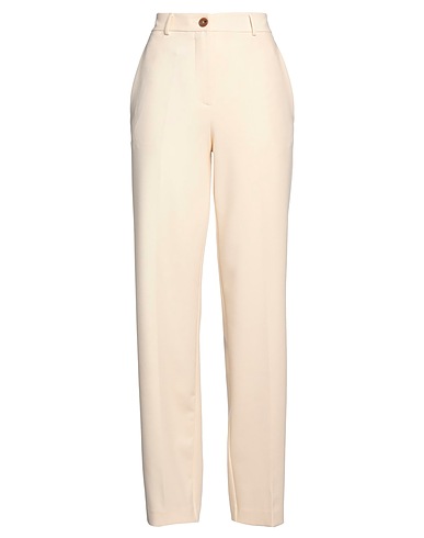 ALYSI Casual trouser CRÈME Cream 71% Polyester, 22% Viscose, 7% Elastane