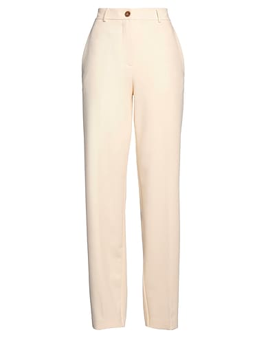 ALYSI Casual trouser CRÈME 71% Polyester, 22% Viscose, 7% Elastane