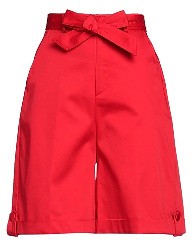 CRISTINAEFFE Shorts & Bermuda Rosso 98% Cotone, 2% Elastan