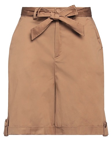 CRISTINAEFFE Shorts & Bermuda Cammello 98% Cotone, 2% Elastan