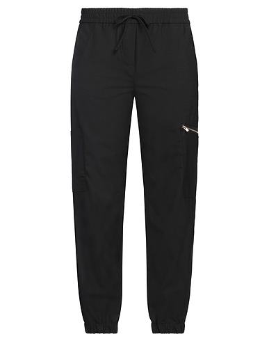 SEMICOUTURE Cargo Nero 53% Poliestere, 43% Lana Vergine, 4% Elastan, Acetato