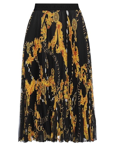 VERSACE JEANS COUTURE Midi skirt Black 100% Polyester