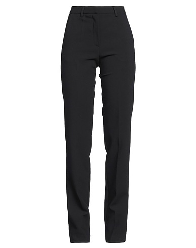 ALYSI Casual trouser Black 71% Polyester, 22% Viscose, 7% Elastane