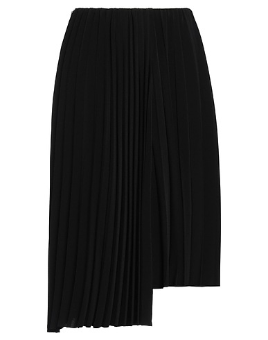 SAINT LAURENT Midi skirt Black 80% Triacetate, 20% Polyester