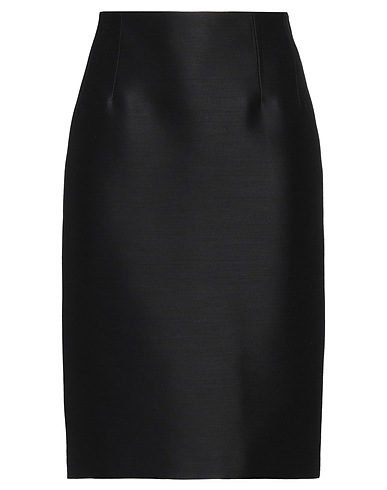 VERSACE Midi-Rock Schwarz 77% Wolle, 23% Seide