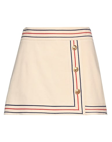 GUCCI Mini skirt BEIGE 61% Cotton, 39% Linen, Viscose