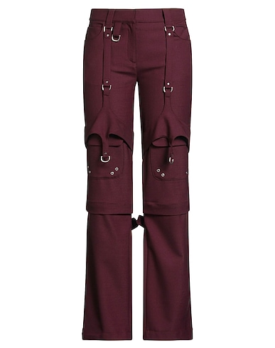 OFF-WHITE™ Casual trouser BORDEAUX 53% Polyester, 43% Virgin Wool, 4% Elastane