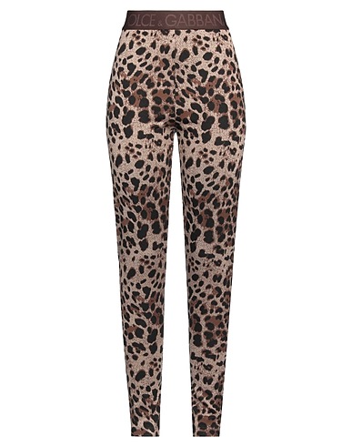 DOLCE&GABBANA Leggings Beige 55% Viscose, 42% Polyamide, 3% Elastane, Polyester