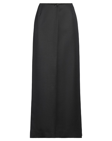 GIVENCHY Long skirt Black 77% Wool, 23% Mohair wool