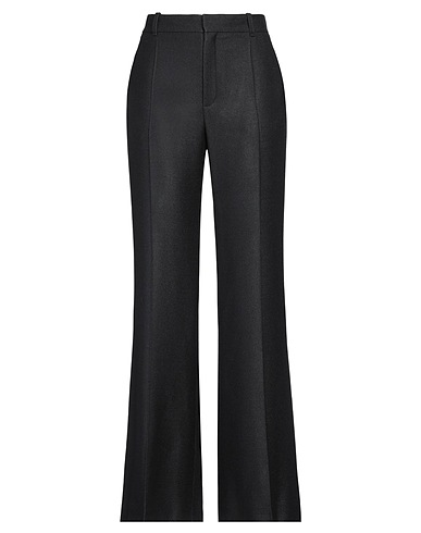CHLOÉ Pantalone Nero 61% Seta, 39% Lana Vergine