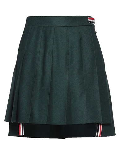 THOM BROWNE Mini skirt Charcoal 100% Virgin Wool