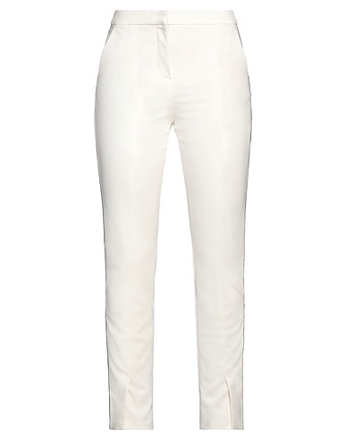 KARL LAGERFELD Pantalone Bianco 60% Viscosa, 35% Poliammide, 5% Elastan