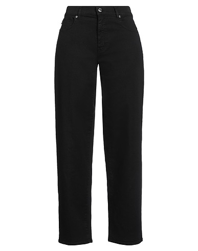 LOVE MOSCHINO Denim pants Black 93% Cotton, 5% Elastomultiester, 2% Elastane