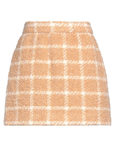REDValentino Mini skirt Camel 36% Cotton, 36% Wool, 15% Acrylic, 11% Polyester, 2% Viscose