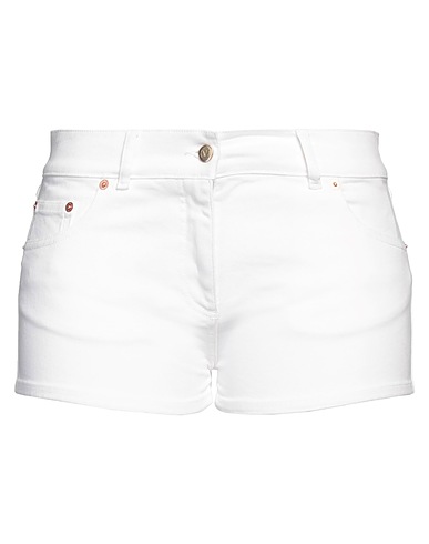 VALENTINO GARAVANI Denim shorts White 98% Cotton, 2% Elastane