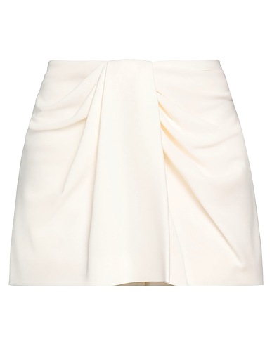 VALENTINO GARAVANI Shorts & Bermuda Cream 64% Silk, 32% Polyamide, 4% Elastane