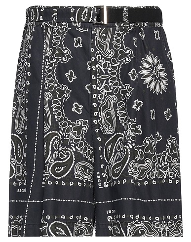 SACAI Shorts & Bermuda Midnight blue 100% Cotton
