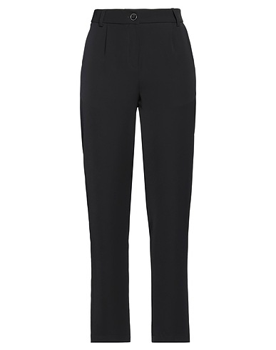 BRAND UNIQUE Casual trouser Black 94% Viscose, 6% Elastane