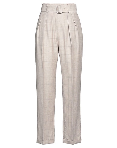 AGNONA クラシックパンツ ベージュ ウール 50% / シルク 38% / リネン 12% / レーヨン / コットン