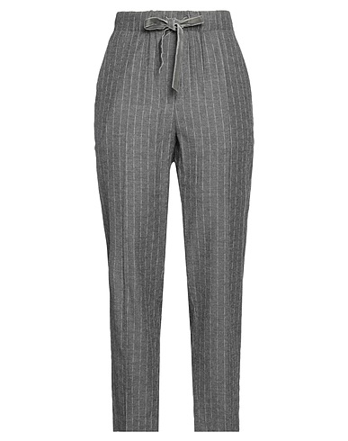 EMMA & GAIA Casual pants Grey 50% Cotton, 40% Viscose, 10% Wool