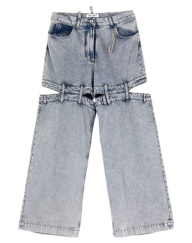 THE ATTICO Denim trousers Blue 100% Cotton