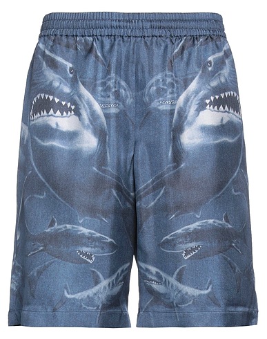 BURBERRY Shorts & Bermuda Blue 100% Silk