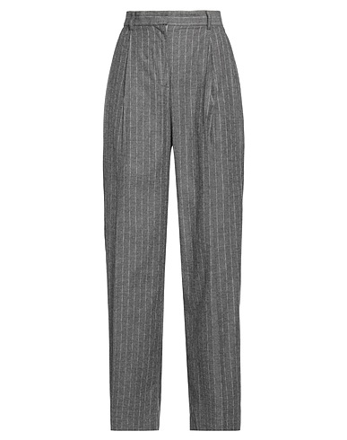 EMMA & GAIA Casual trouser Grey 50% Cotton, 40% Viscose, 10% Wool