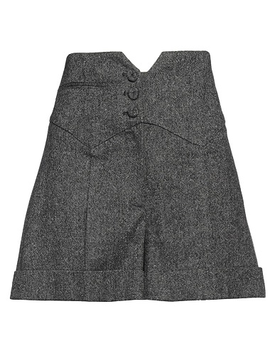 MOSCHINO Shorts & Bermuda Black 41% Acrylic, 29% Polyester, 25% Wool, 4% Silk, 1% Elastane