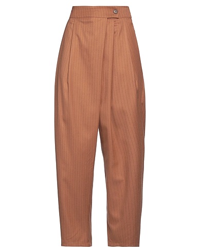 CROCHÈ Casual pants Camel 65% Polyester, 32% Viscose, 3% Elastane