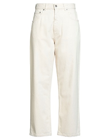GRIFONI Pantalon en jean Ivoire 100% Coton