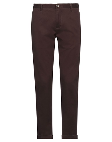 AT.P.CO Casual trouser Dark brown 97% Cotton, 3% Elastane