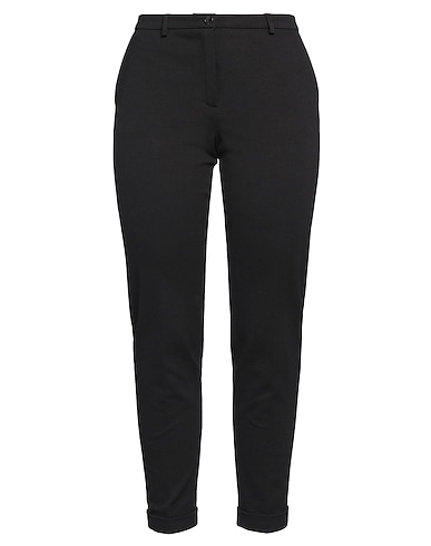 19.70 NINETEEN SEVENTY Casual trouser Black 65% Viscose, 30% Polyamide, 5% Elastane