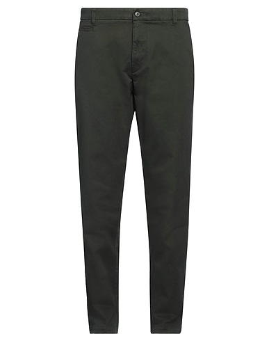 HARMONT & BLAINE Casual trouser Dark green 98% Cotton, 2% Elastic fibres